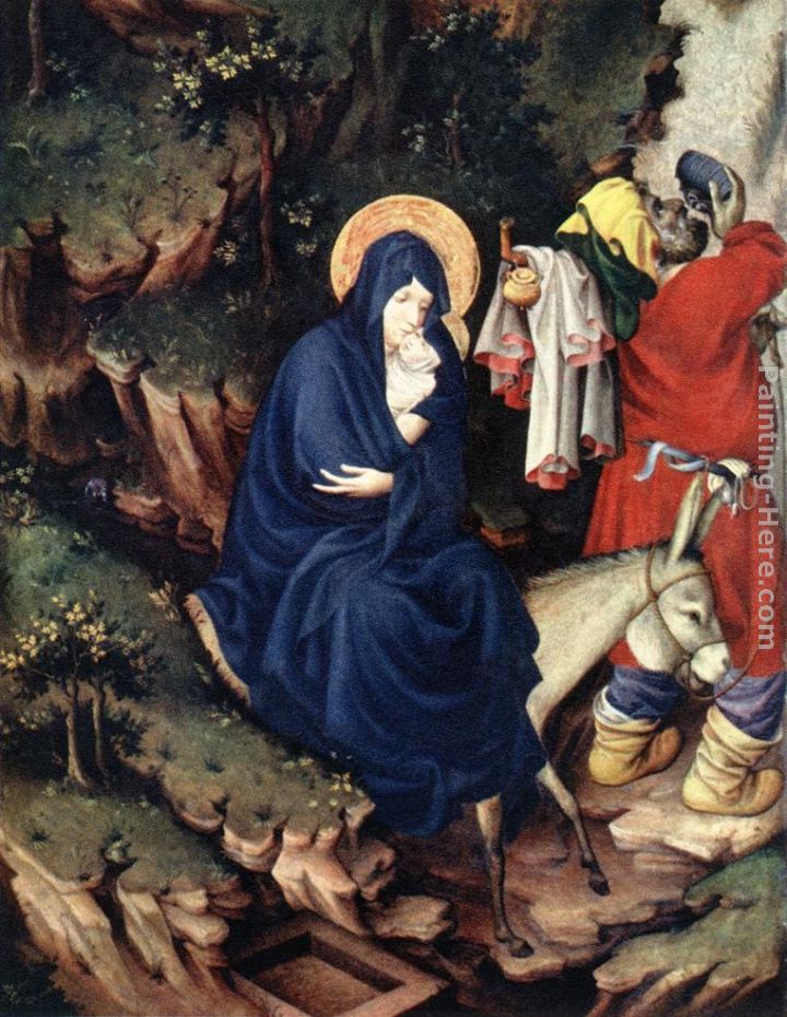The Flight into Egypt painting - Melchior Broederlam The Flight into Egypt art painting